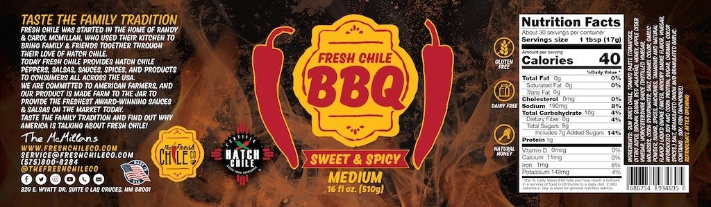 Sweet & Spicy Hatch Red Chile BBQ Sauce
