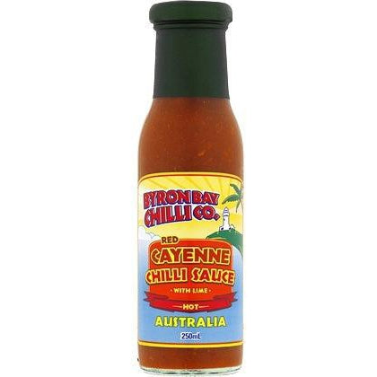 Byron Bay Chilli Co. Red Cayenne Chilli Sauce with Cumin & Lime (250ml)