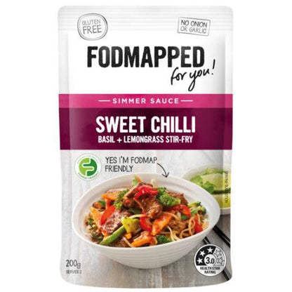 FODMAPPED For You Sweet Chilli Basil &amp; Lemongrass Stir-fry Simmer Sauce (200g)